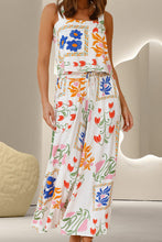 Load image into Gallery viewer, Printed Square Neck Top and Pants Set