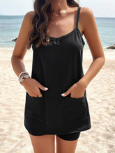 Load image into Gallery viewer, Full Size Pocketed Cami and Shorts Set