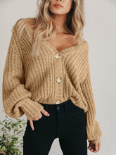 Load image into Gallery viewer, Button Up Long Sleeve Cardigan