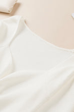Load image into Gallery viewer, Ruched Sweetheart Neck Long Sleeve Sweater