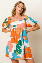Load image into Gallery viewer, BiBi Floral Puff Sleeve Mini Dress
